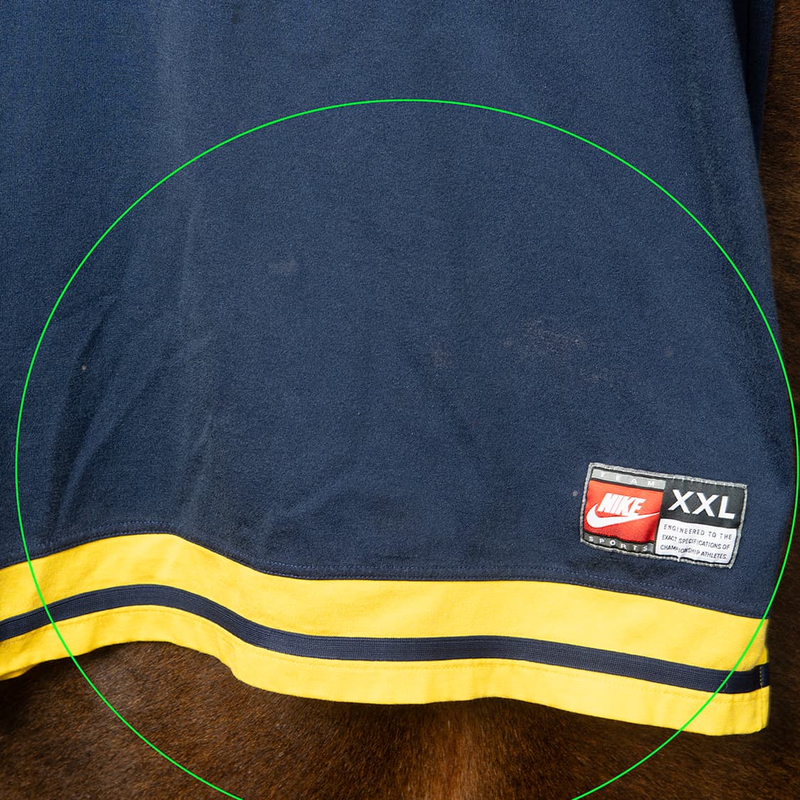 [XXL] 90s 나이키 미시간 유니버싵티 울버린스 풋볼팀 웜업져지  상품이미지4