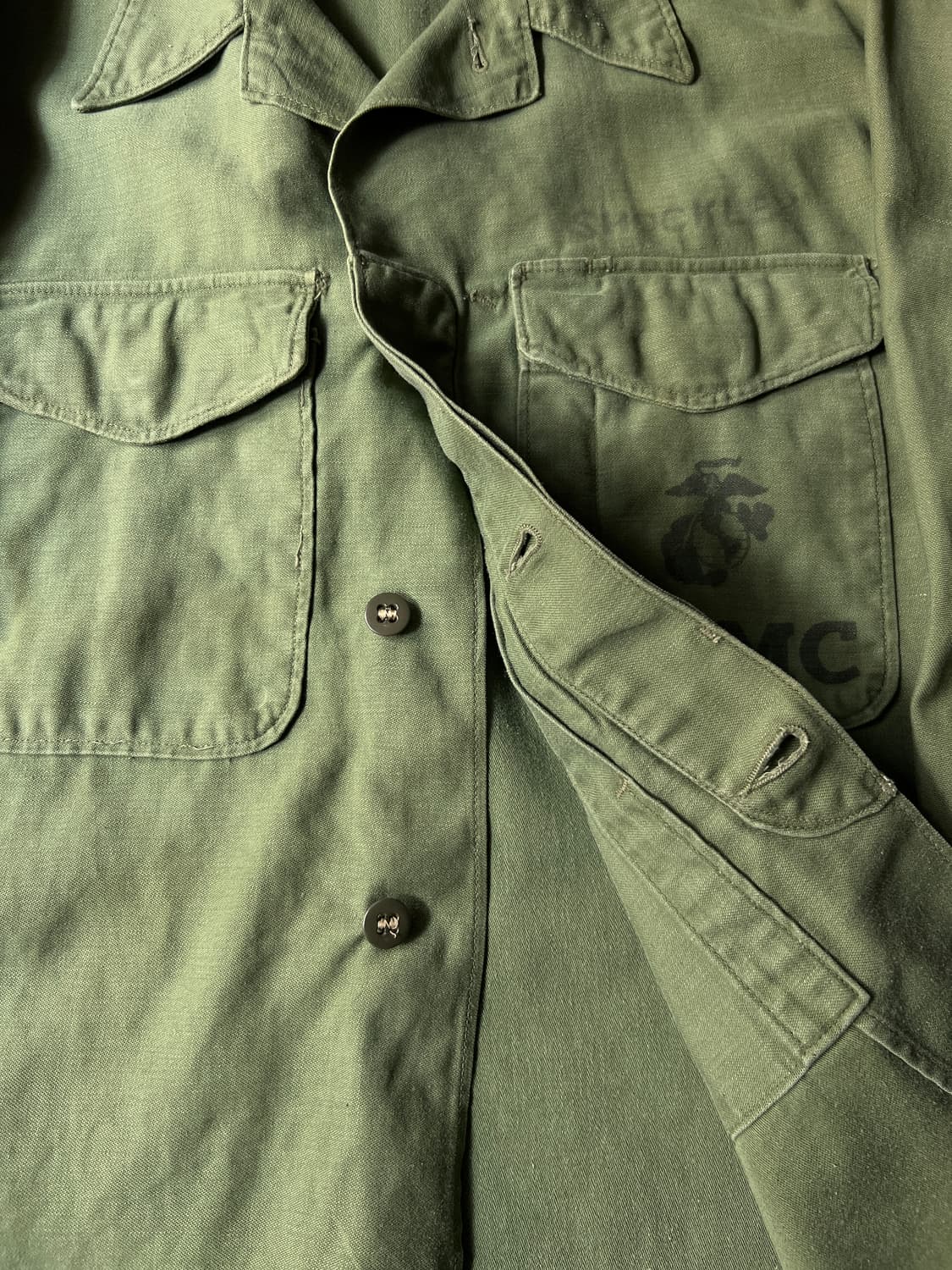 [S]50's 오리지널 USMC P-56 퍼티그 셔츠 상품이미지5