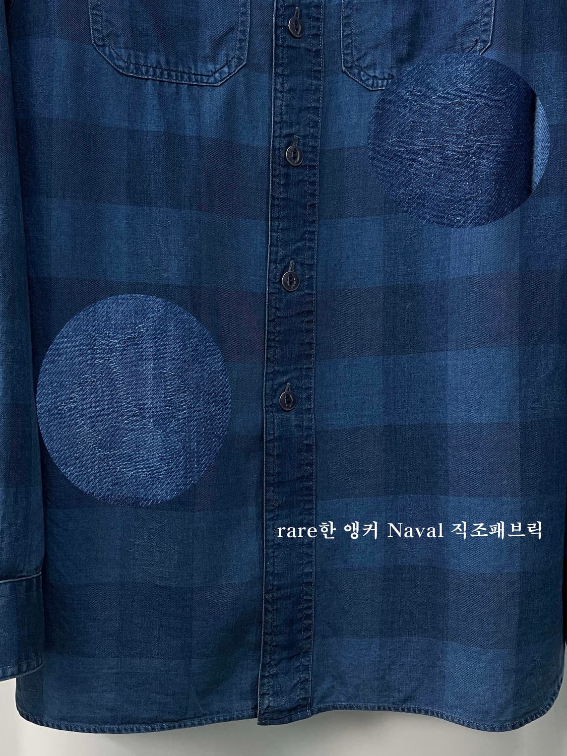 폴로 랄프로렌 Naval 해군 인디고 앵커 플레이드 워크셔츠 상품이미지8