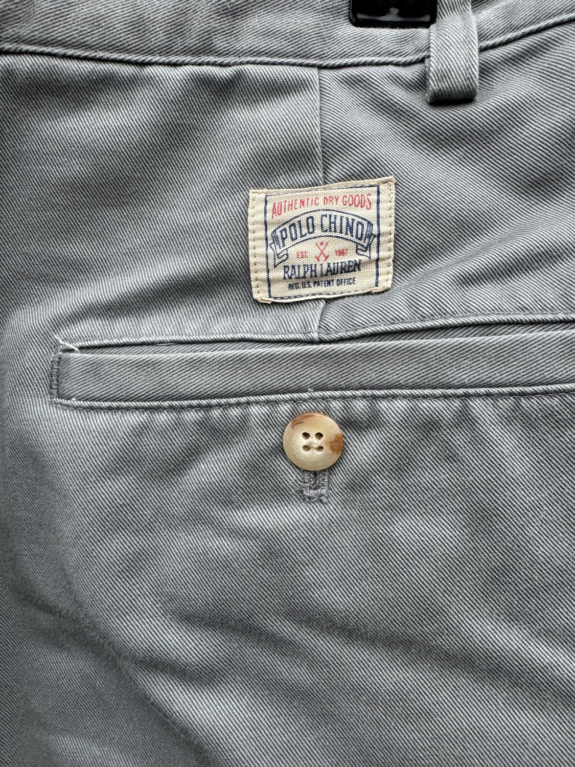 80~90s 폴로 랄프로렌 빈티지 올드라벨 투턱 치노 팬츠 그레이 상품이미지7