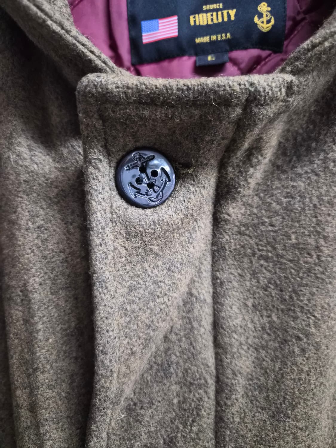 L) Fidelity 피델리티 모스그린 울자켓 팝니다 상품이미지3