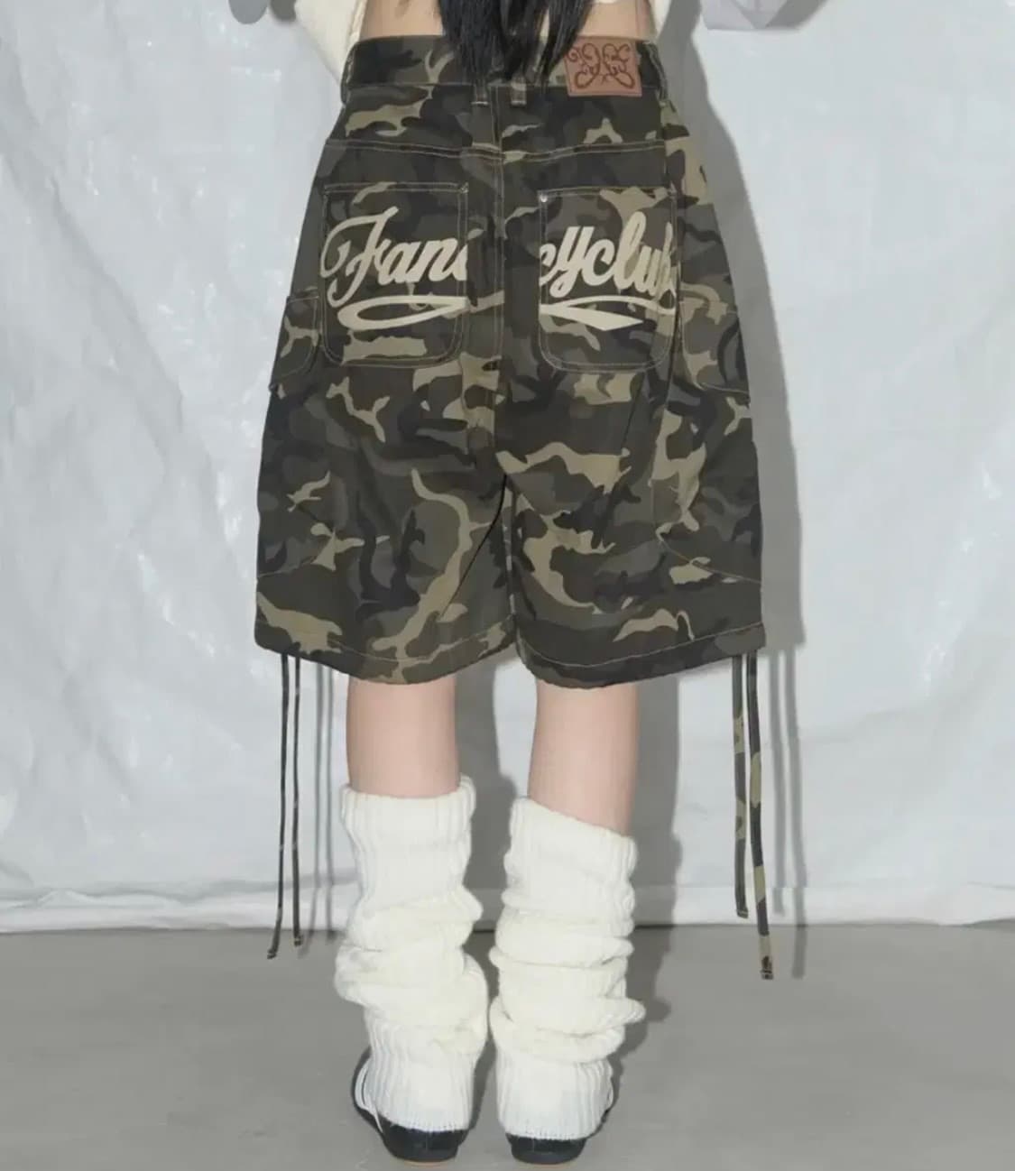 스컬프터 카고 레터링 버큐다 팬츠 상품이미지4