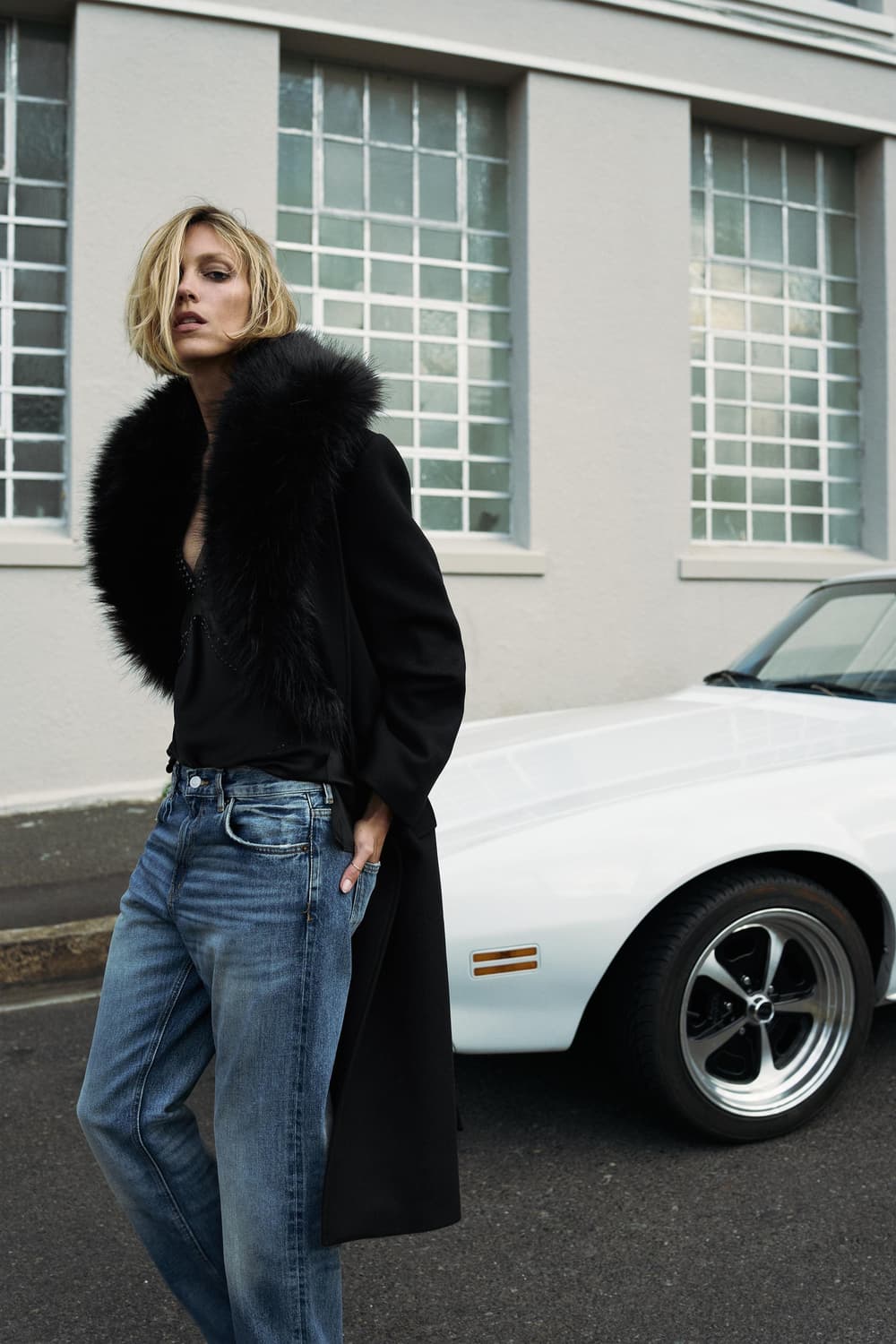 자라 이탈리안 패브릭 MANTECO 라인 여성코트  상품이미지1