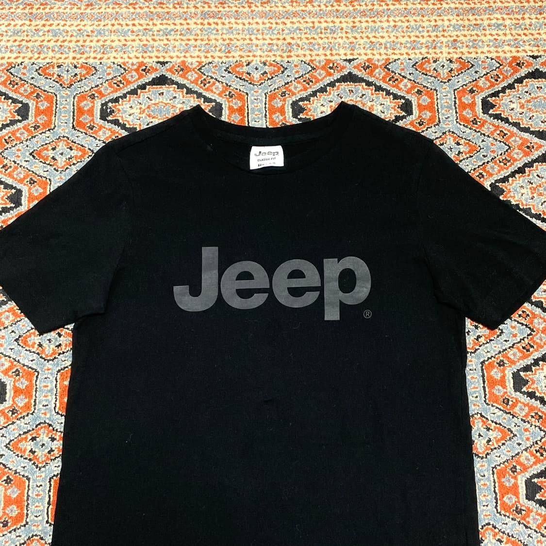 지프 스펠로고 블랙 반팔티 여성S 상품이미지2