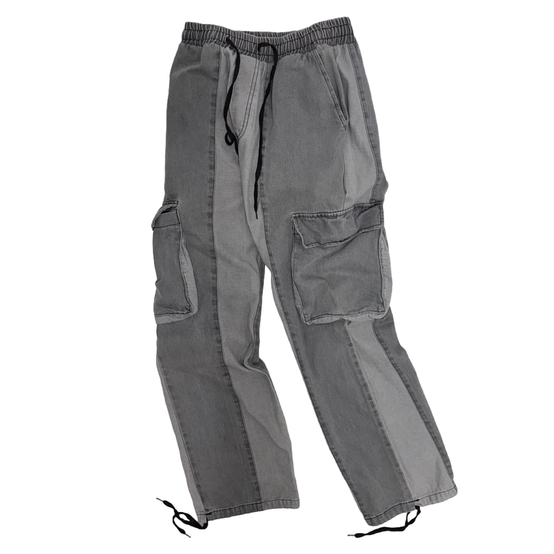 glamour 배색 카고 데님팬츠 청바지 상품이미지2