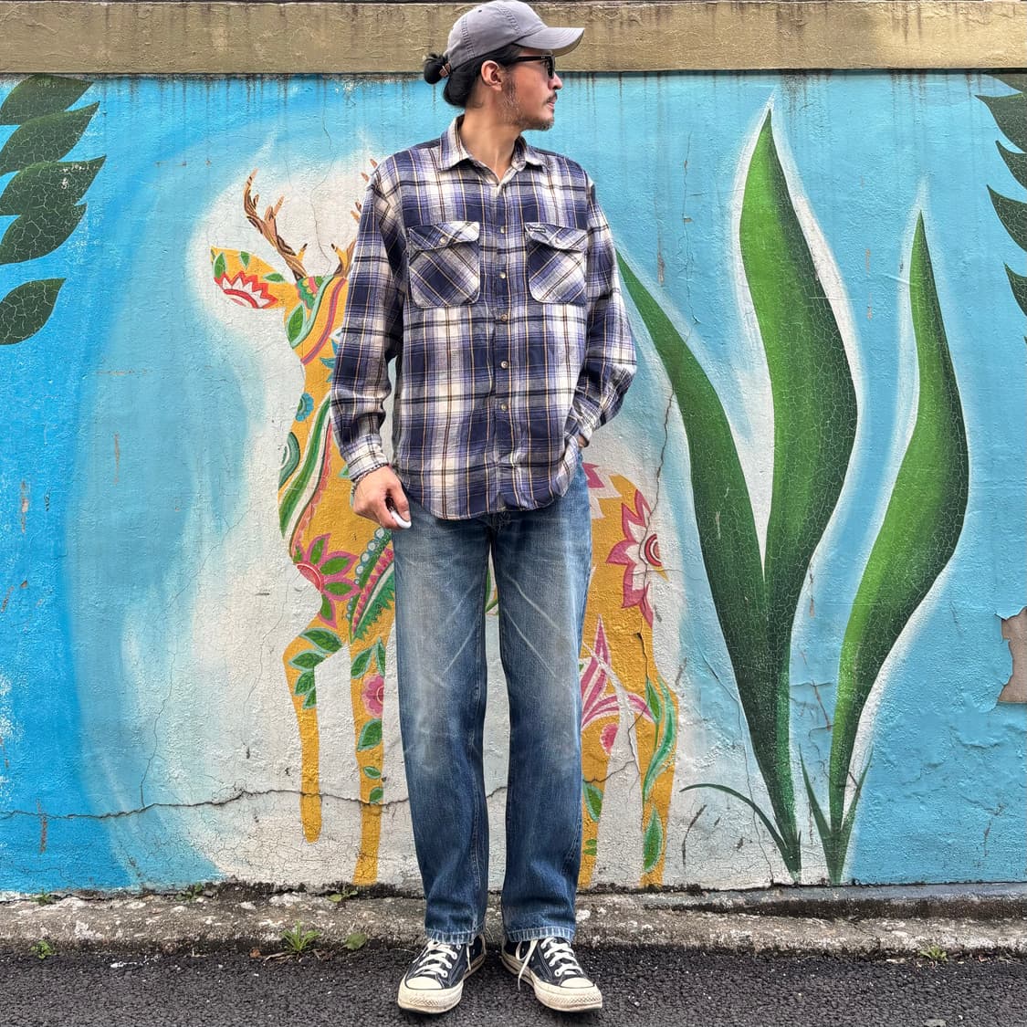 올드 랭글러 헤비코튼 체크셔츠 상품이미지6