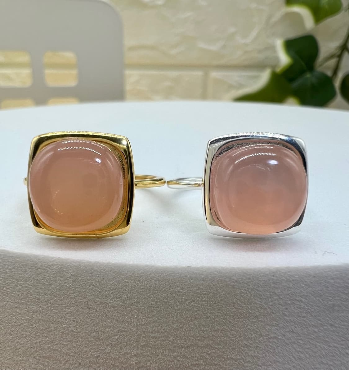 실버925 천연석 반지/ 히티드핑크 상품이미지3