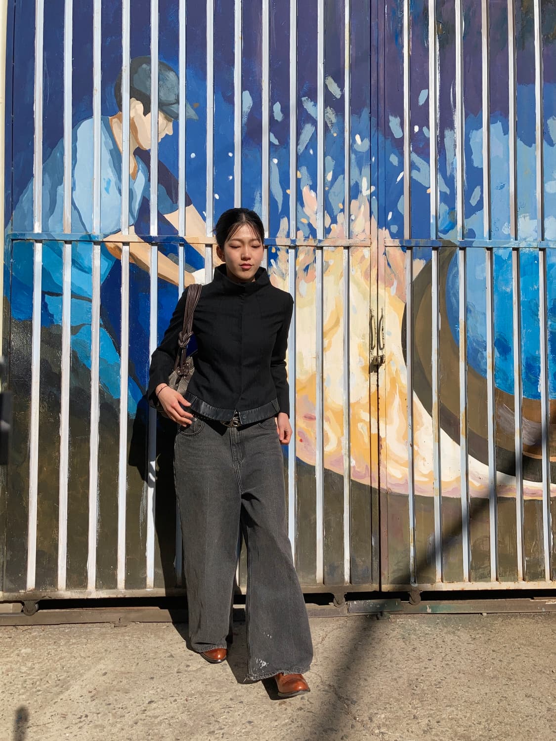  DOHO 블랙 테일러드 하이넥 자켓 상품이미지4