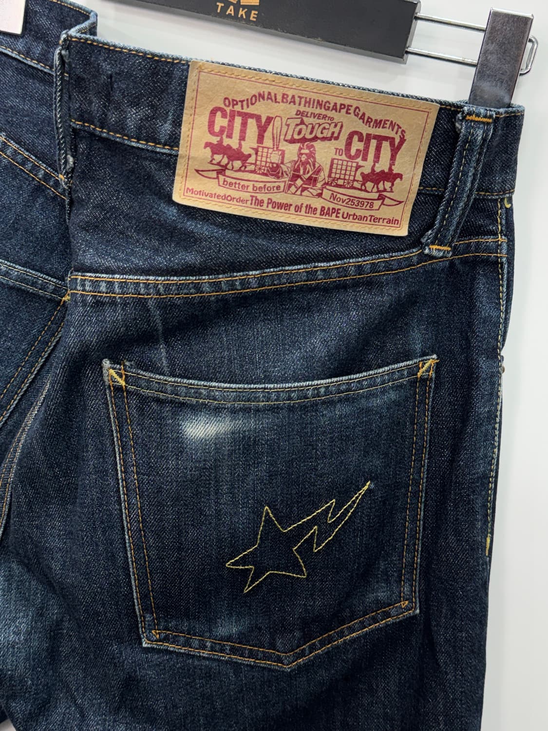 베이프OG 스타 자수데님 M 상품이미지4