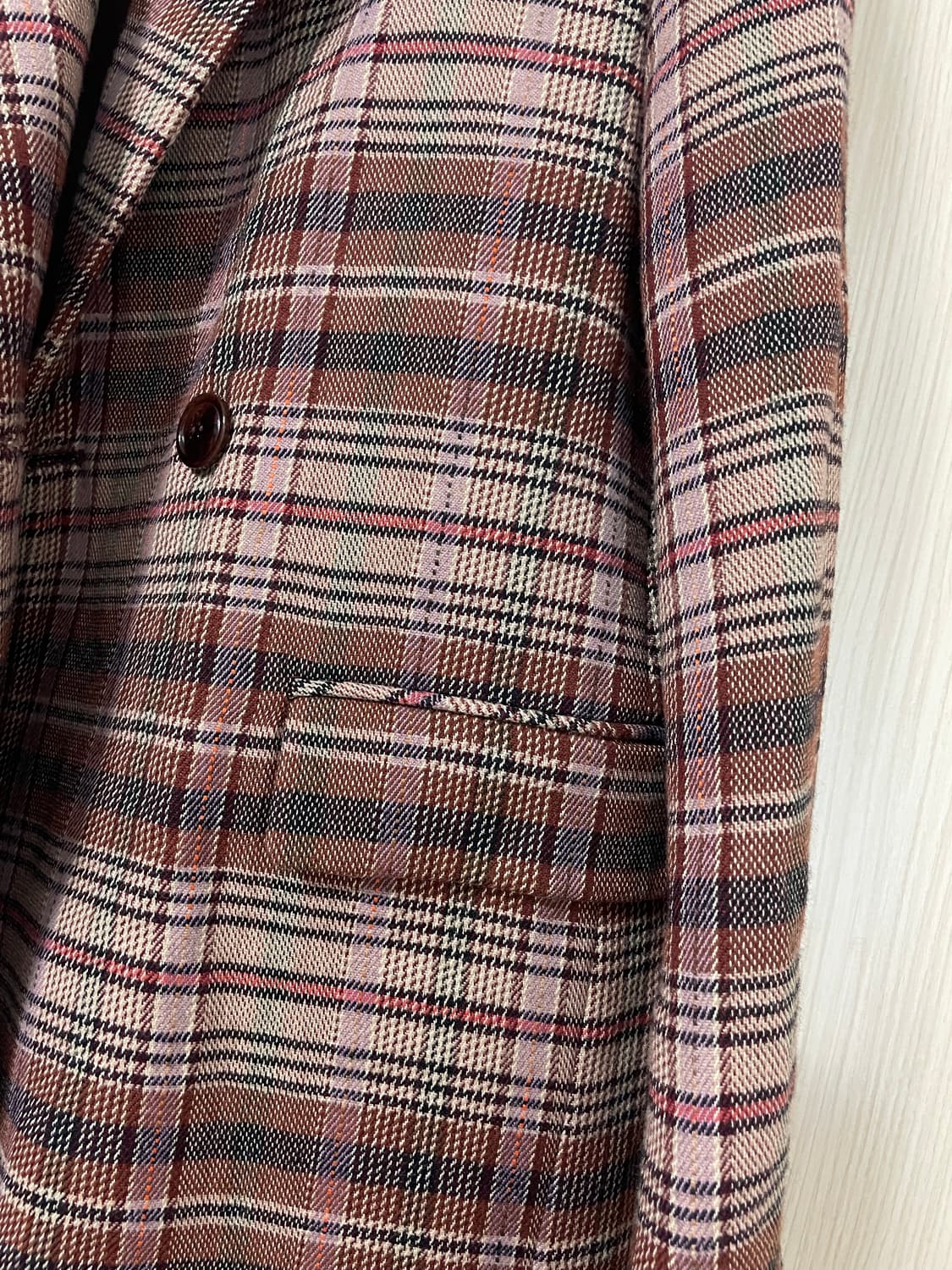 DEWL 듀엘 모혼방 체크 코트 55 상품이미지3