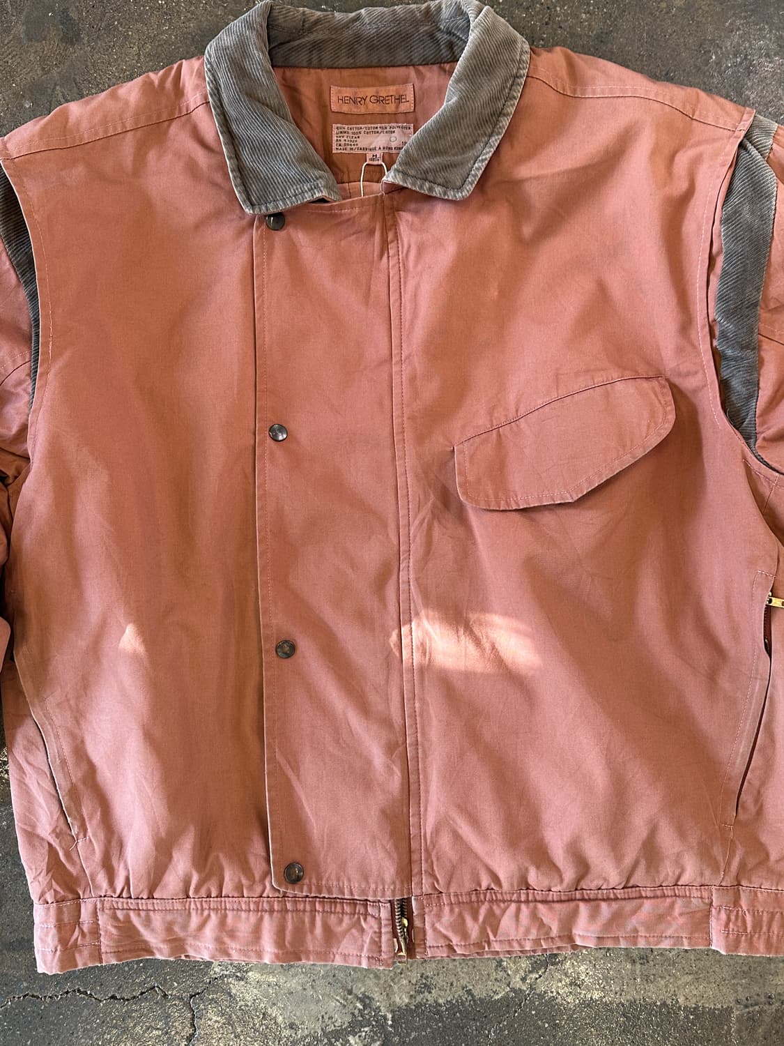 80s/90s Henry Grethel 코듀로이 숄더 블라우스 자켓 M 상품이미지6