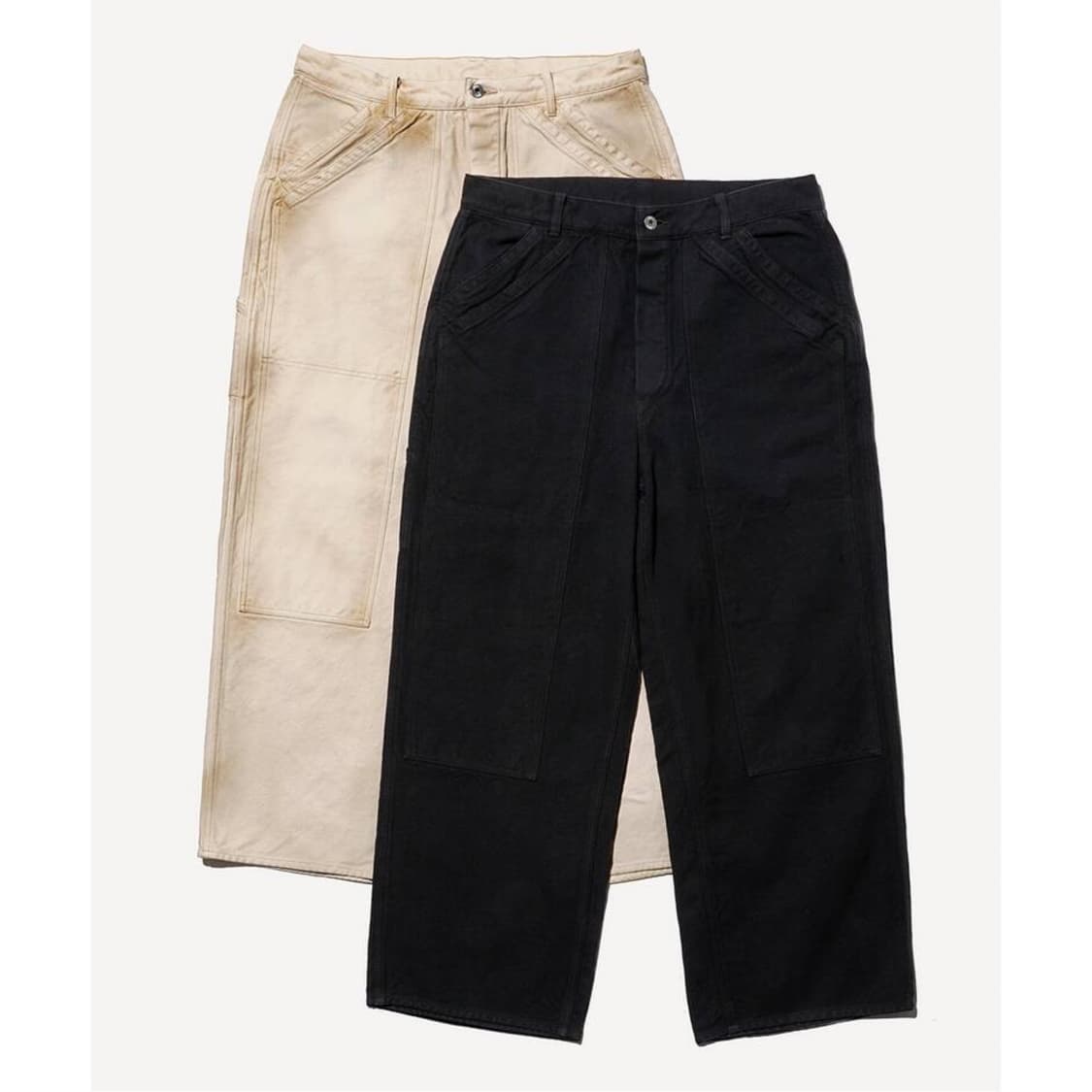25aw Vintage Silk Hemp Double Knee Pants 상품이미지1
