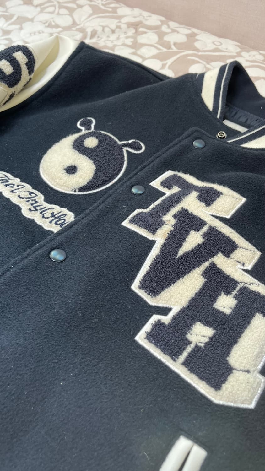 더바이닐하우스 바시티 자켓 네이비 L 상품이미지5