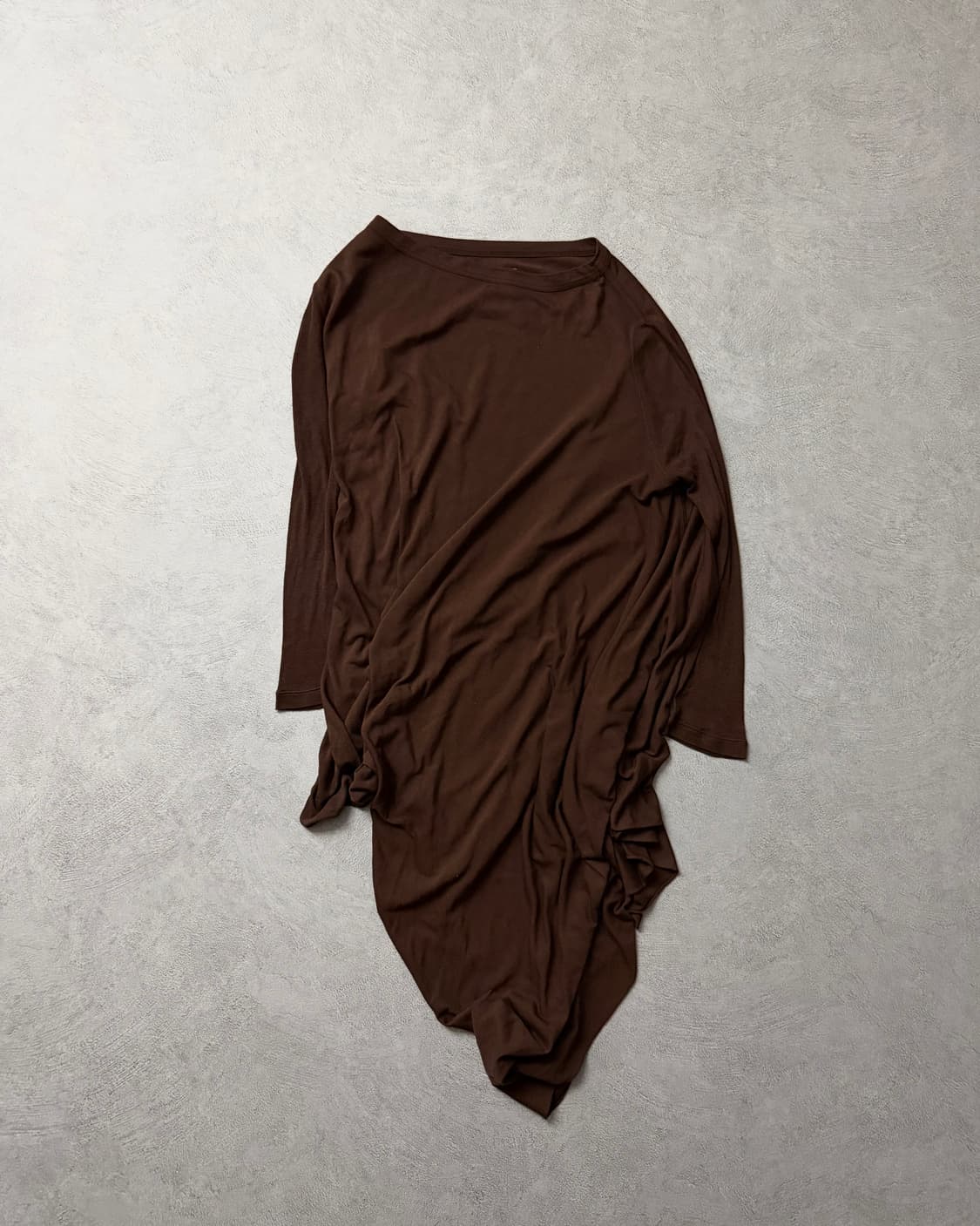 릭오웬스 브라운 드레이프 롱슬리브 상품이미지2