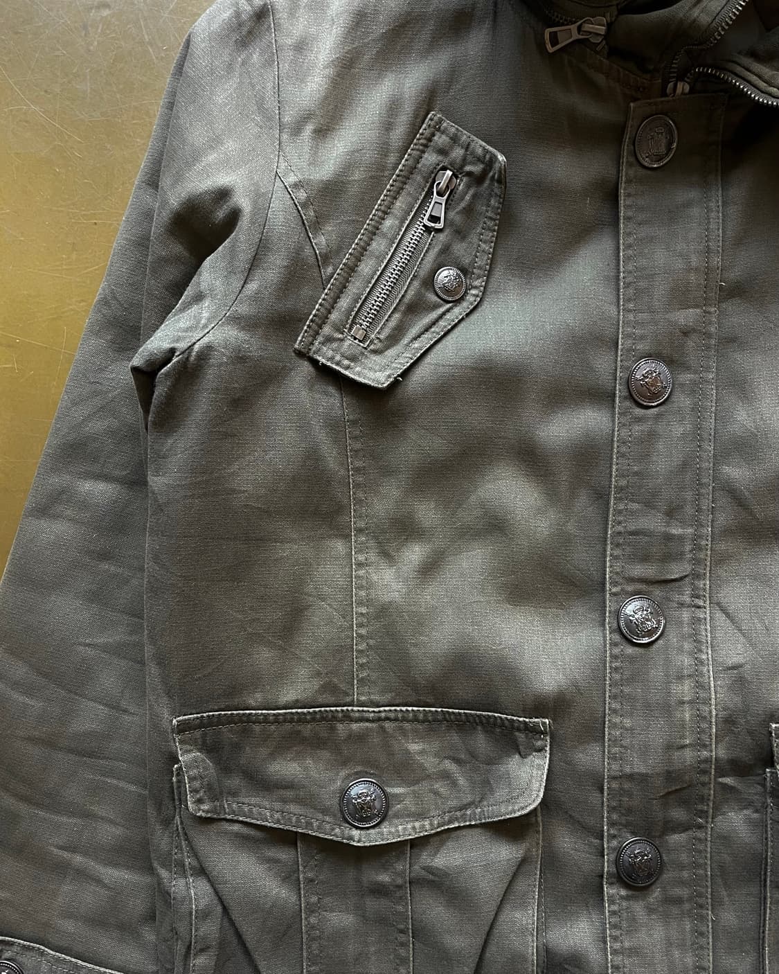 90-00s Madifced Gothic Fur Hood Jacket 상품이미지6