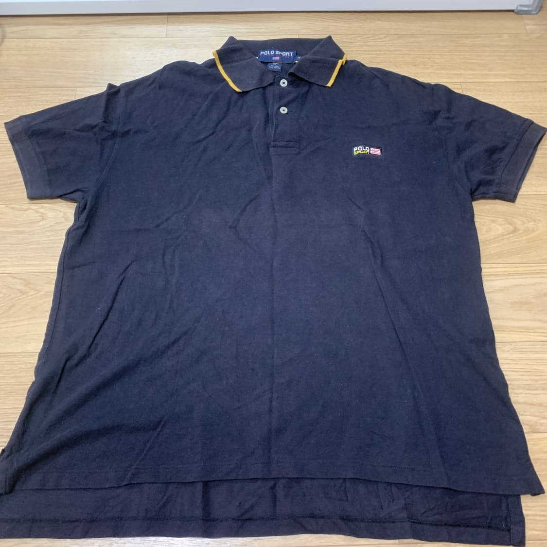 M) Polo Sport 폴로스포츠 made in usa 90s 카라티 상품이미지1