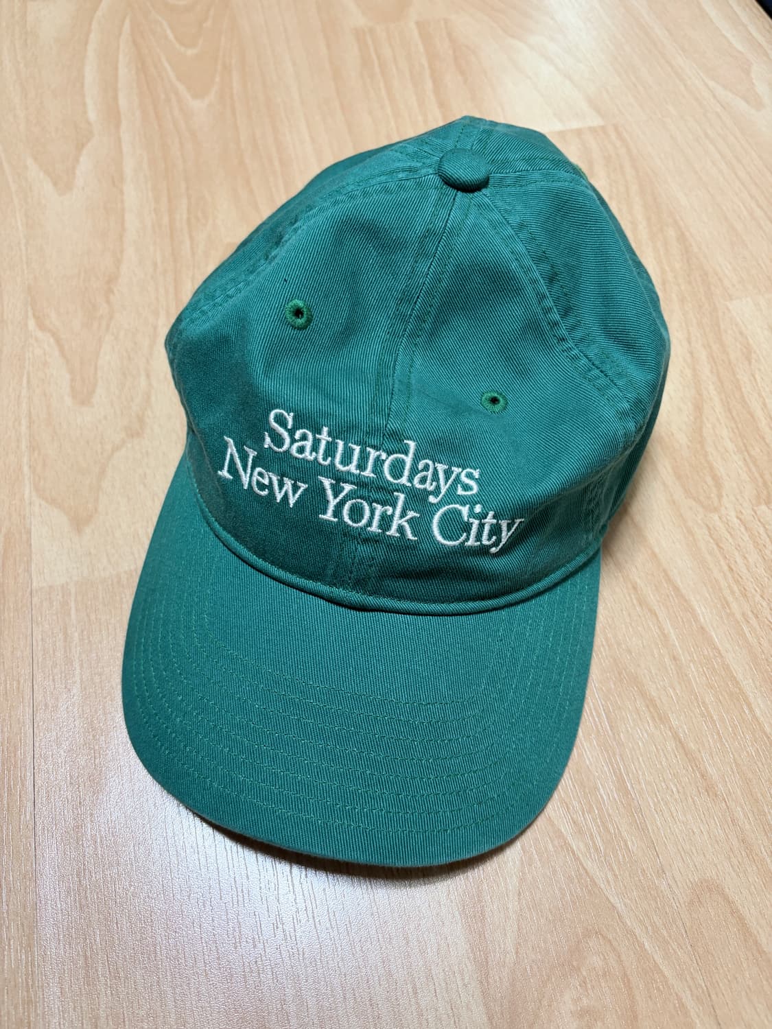 새터데이뉴욕시티 초록색 볼캡 상품이미지1