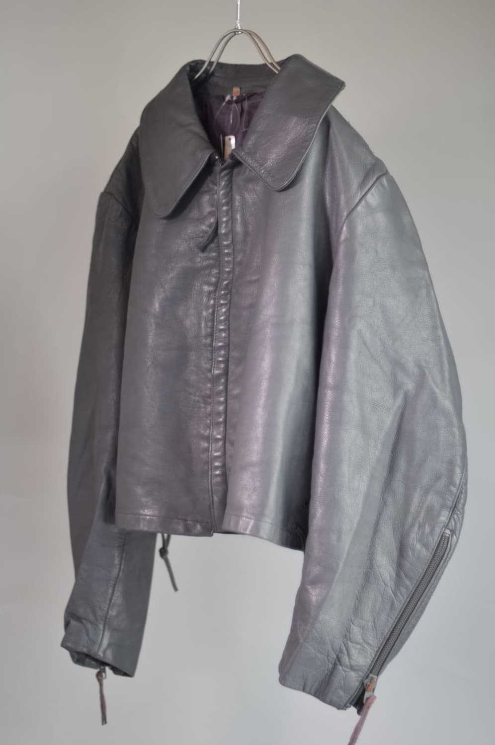 80s 독일군 서브마린 숏 레더 자켓 상품이미지1