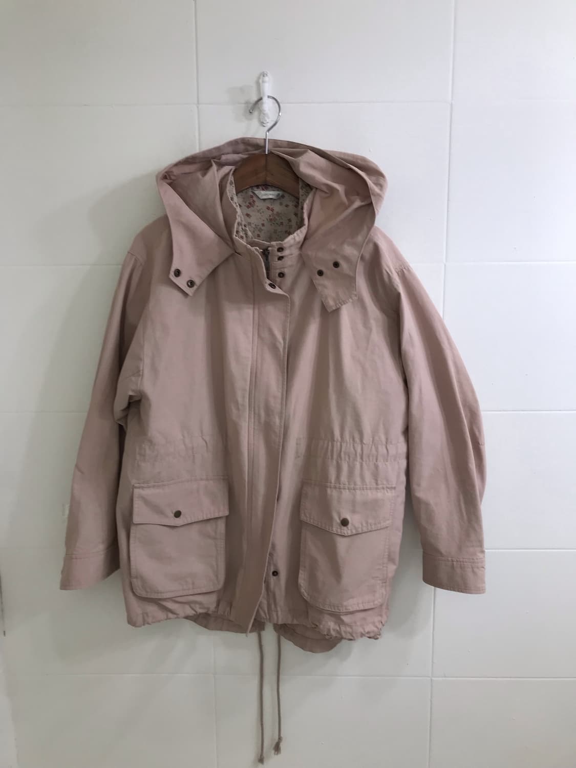 초코딸기 핑크 잔꽃 야상 하구미 모리걸 쿠루미 코디세트 상품이미지4