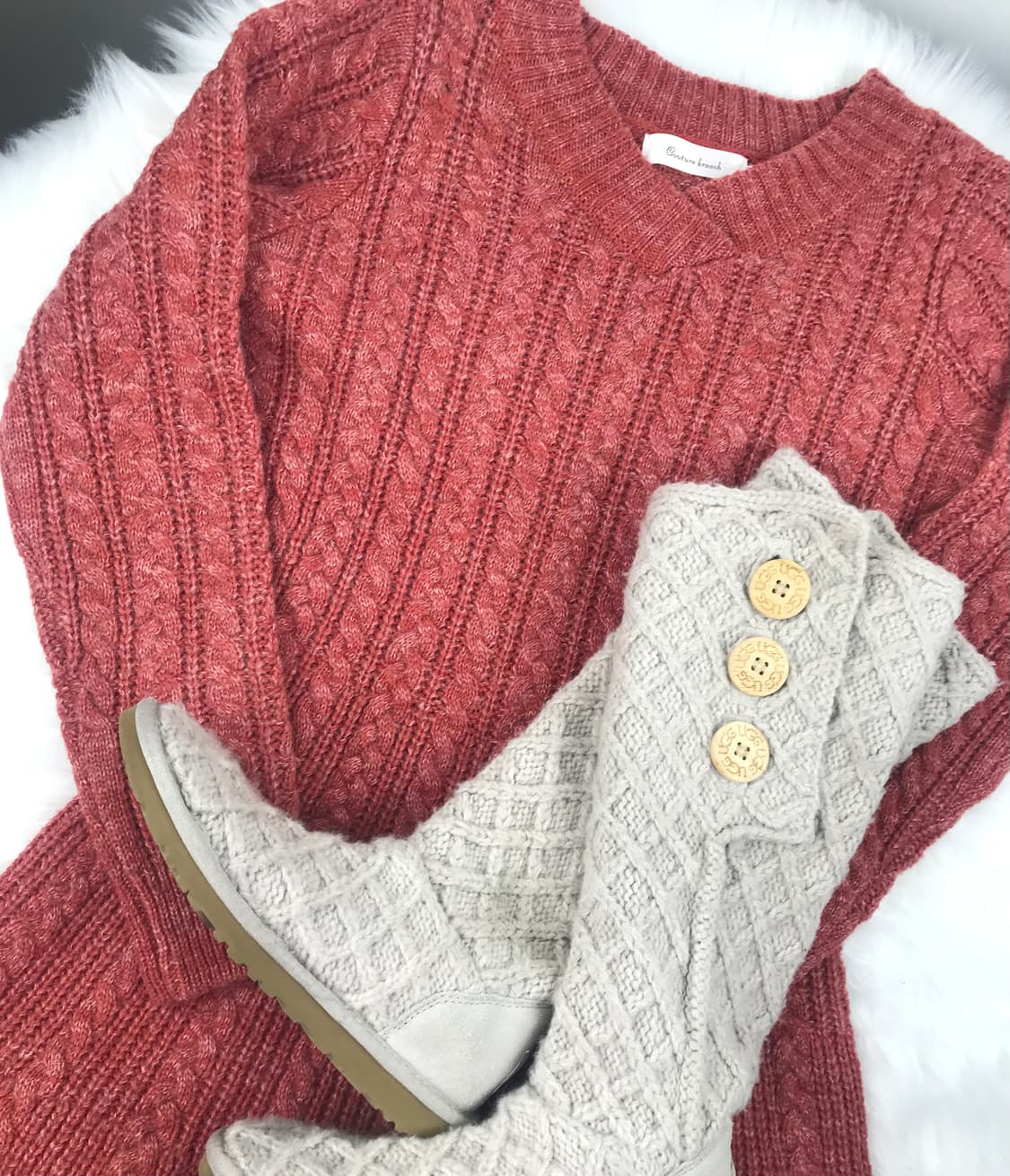 모리걸 하구미 케이블 울혼방 니트원피스 아오이유우 미사깔 히피에스닉빈티지 상품이미지1