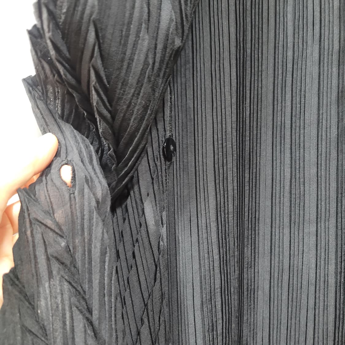 주름 디자인 롱 베스트  상품이미지5