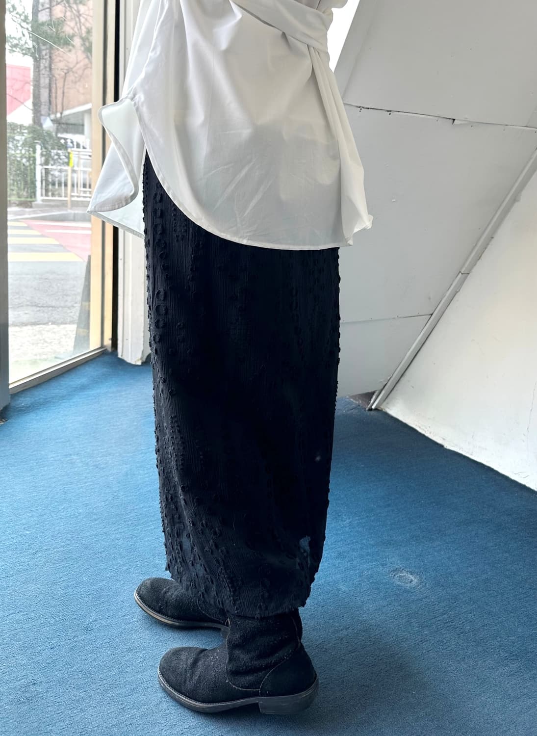 Design patch loose mid skirt 상품이미지7