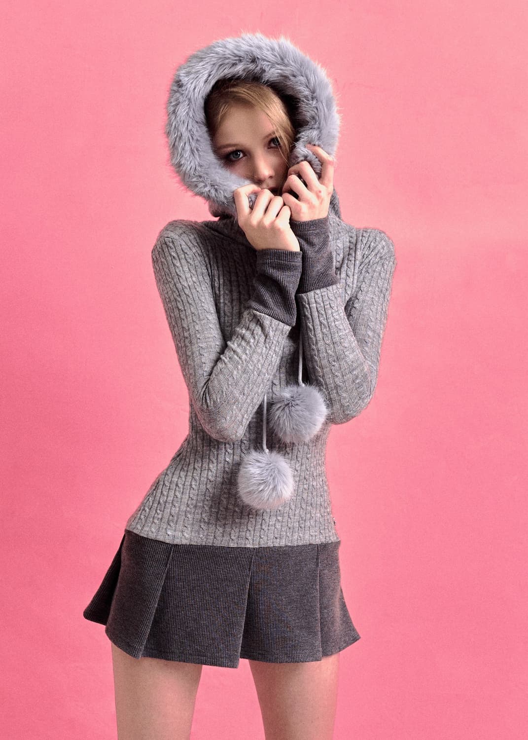 포어링 스노우볼 원피스 상품이미지3