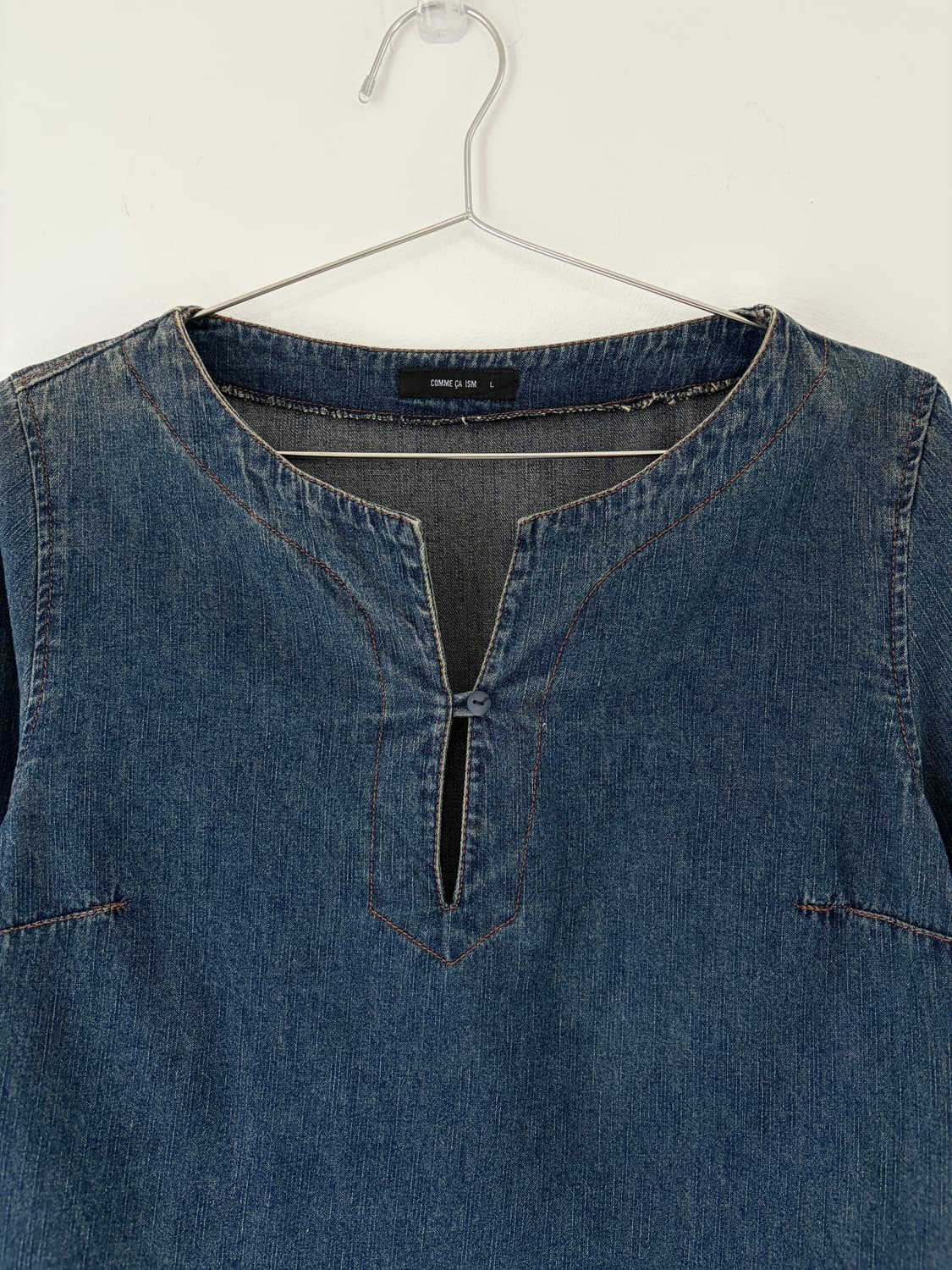 COMME CA ISM denim top 상품이미지2