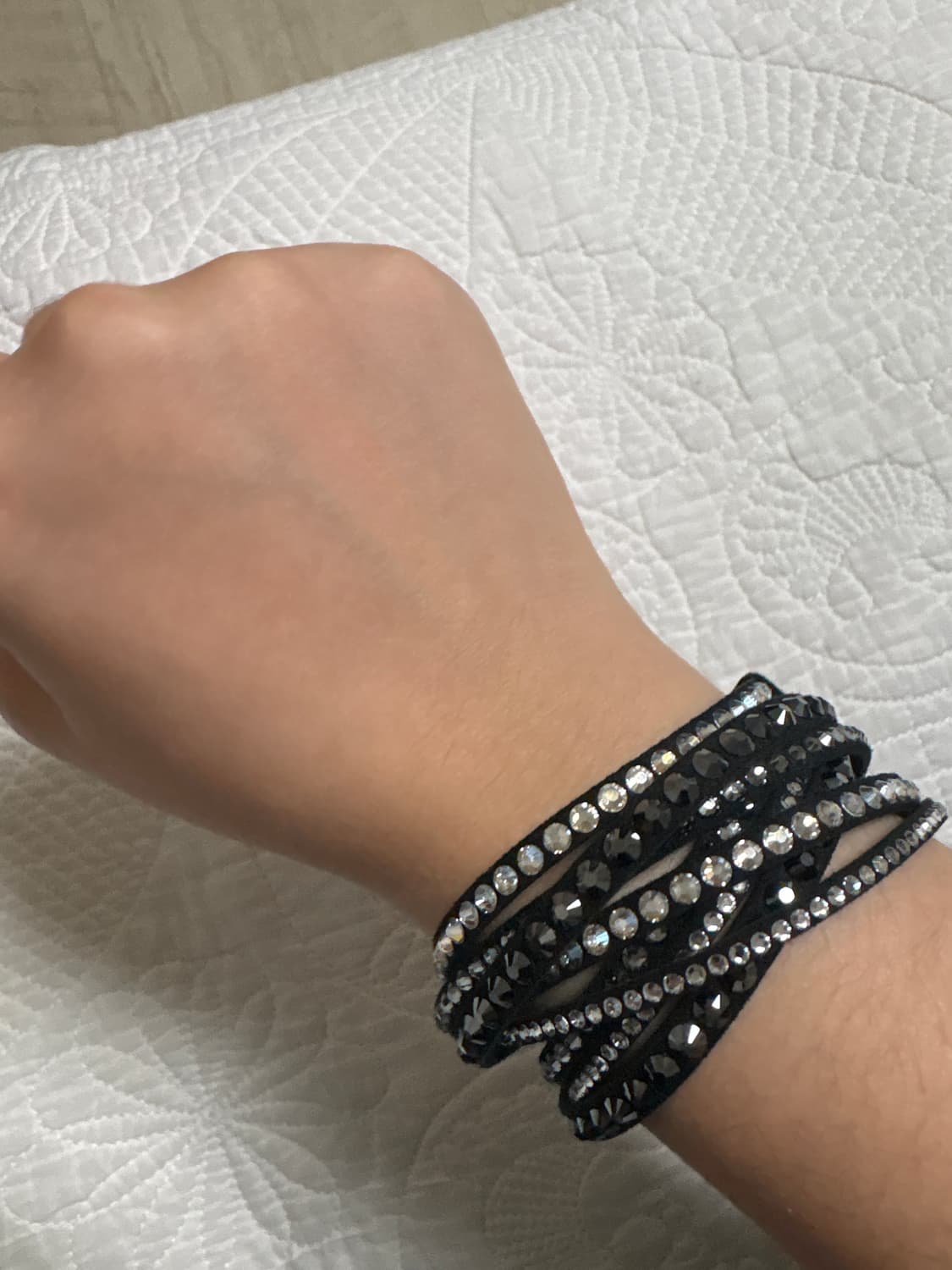 스와로브스키 스웨이드 팔찌 상품이미지4