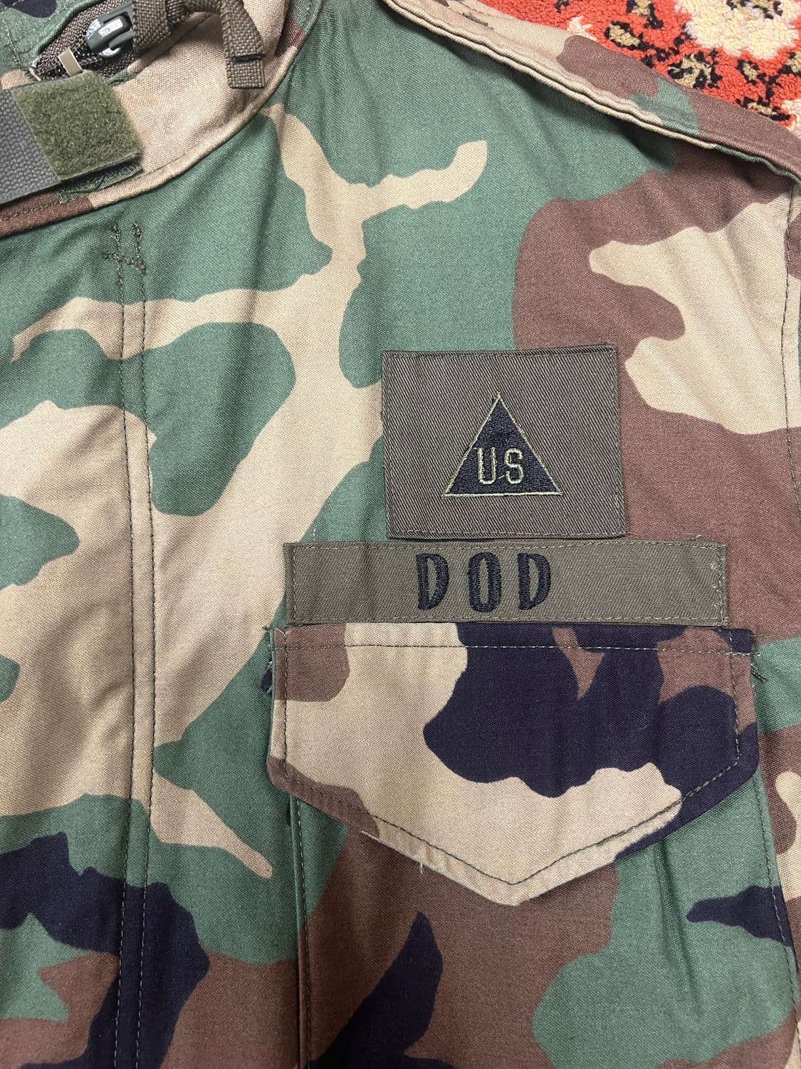 90s U.S. Army OG M65 우드랜드 필드자켓 M-S 상품이미지3