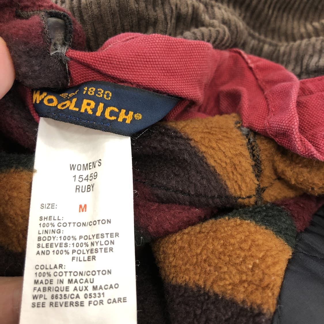 울리치 90s USA 울라이너 헌팅 워크자켓 M 내피분리가능  상품이미지7