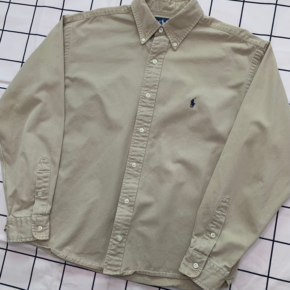 폴로 랄프로렌 베이지 셔츠 상품이미지1