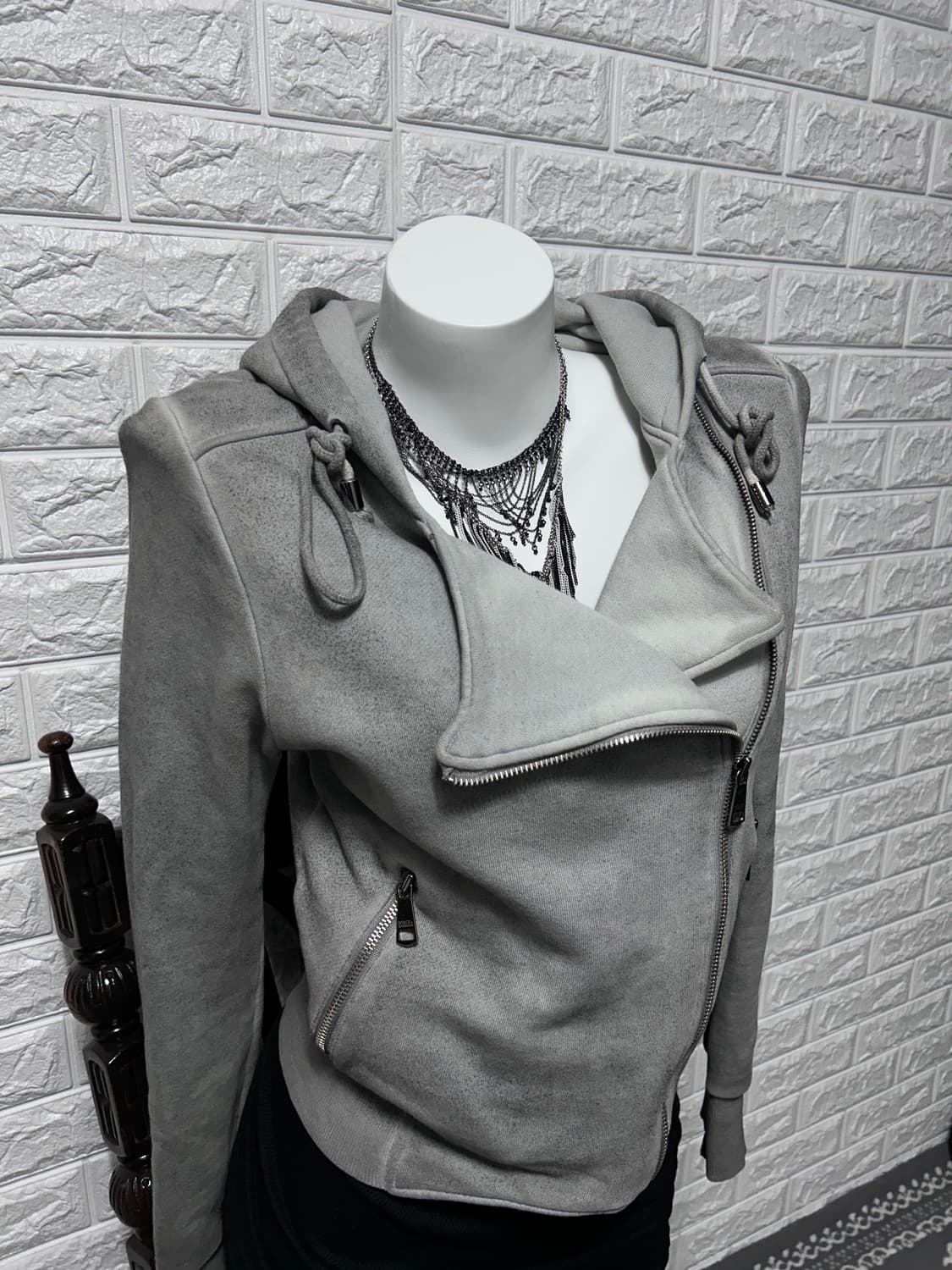 돌체앤가바나 더티 워싱 후드집업 상품이미지3