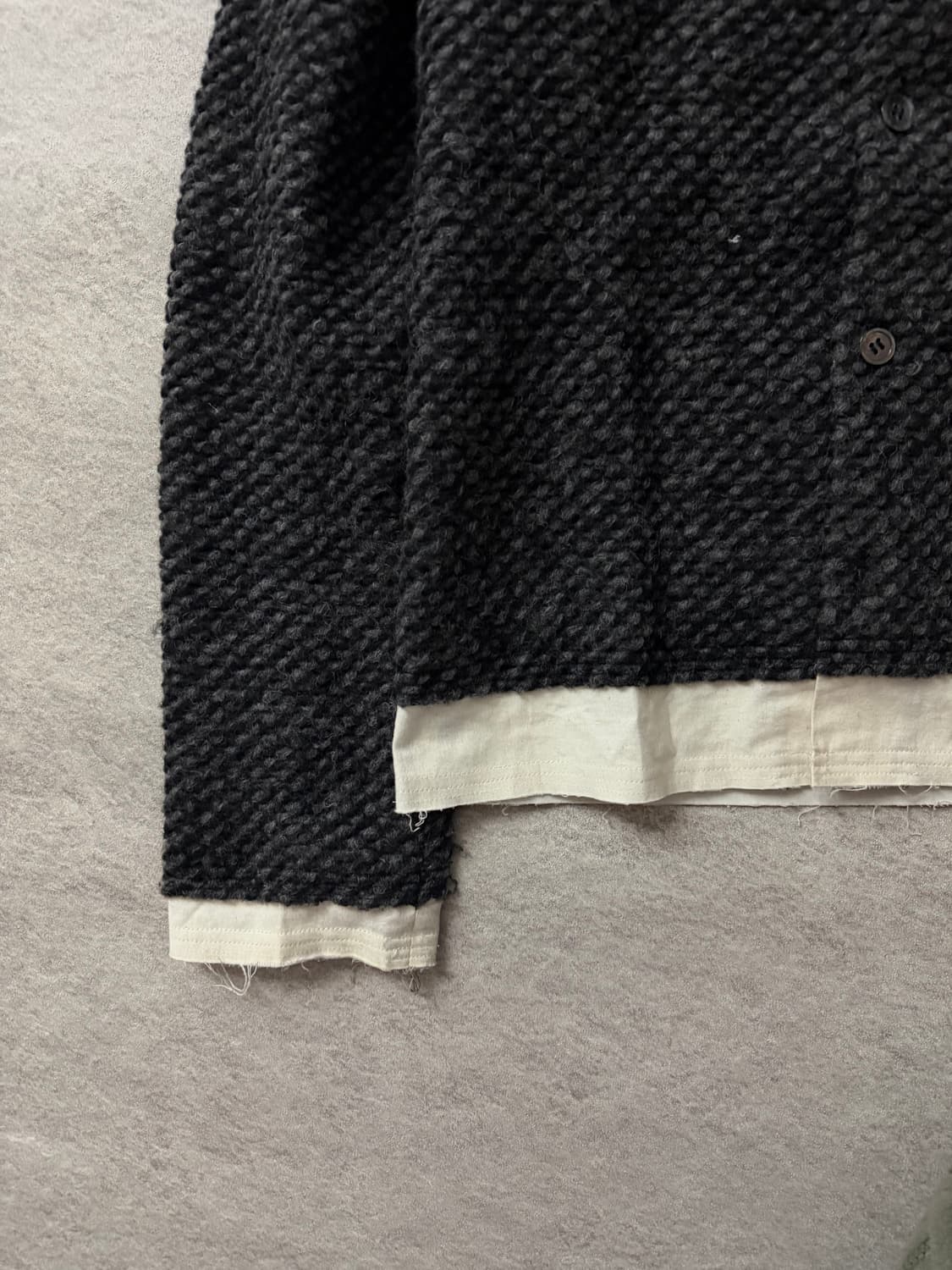 꼼데가르송 레어이드 울 니트 가디건 상품이미지4