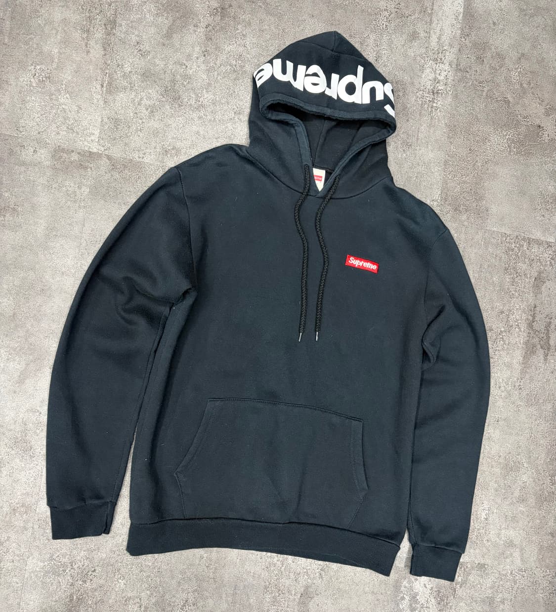 10s 슈프림 블랙 박스 로고 후드티 상품이미지6