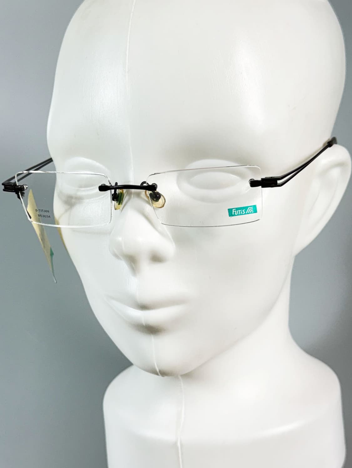 90s FUTIS 무테 스퀘어 프레임 빈티지 안경 상품이미지8