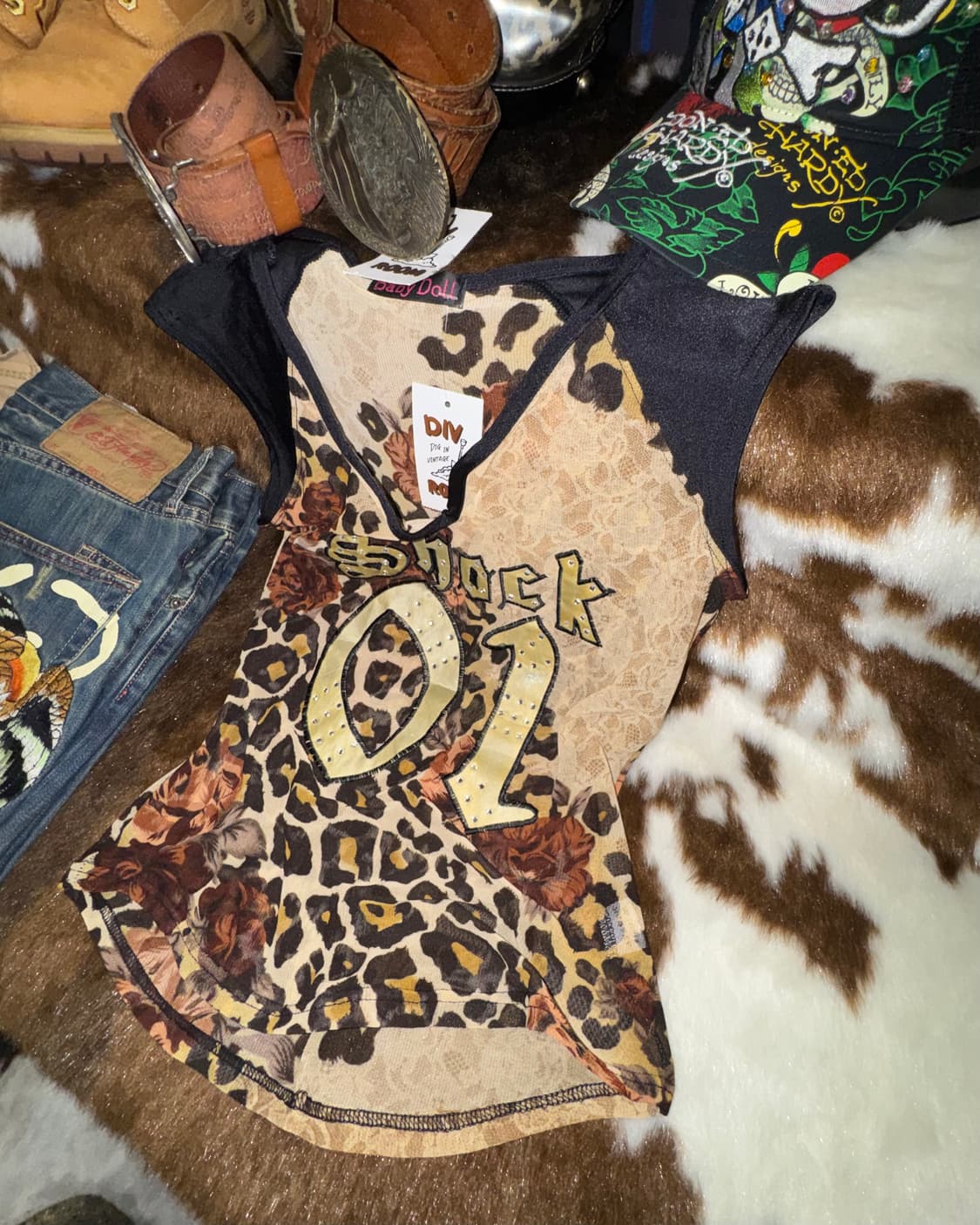 일본빈티지 디테일 슬리브리스  상품이미지1