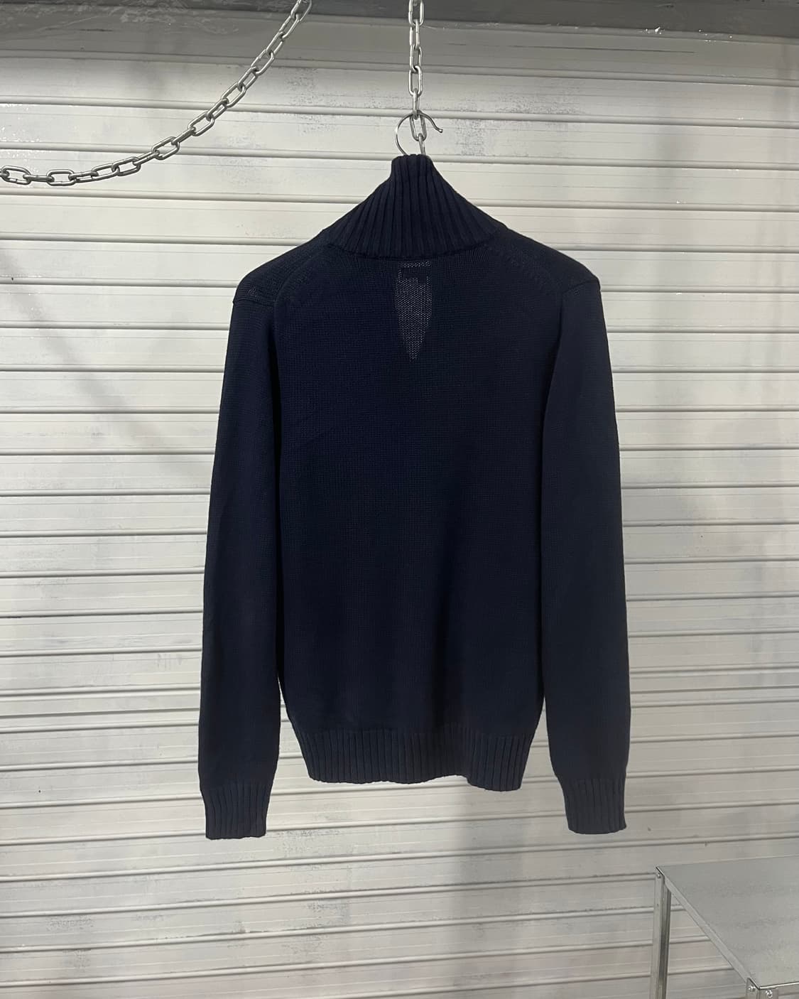 vtg high neck knit zip up (2way zip) 상품이미지5