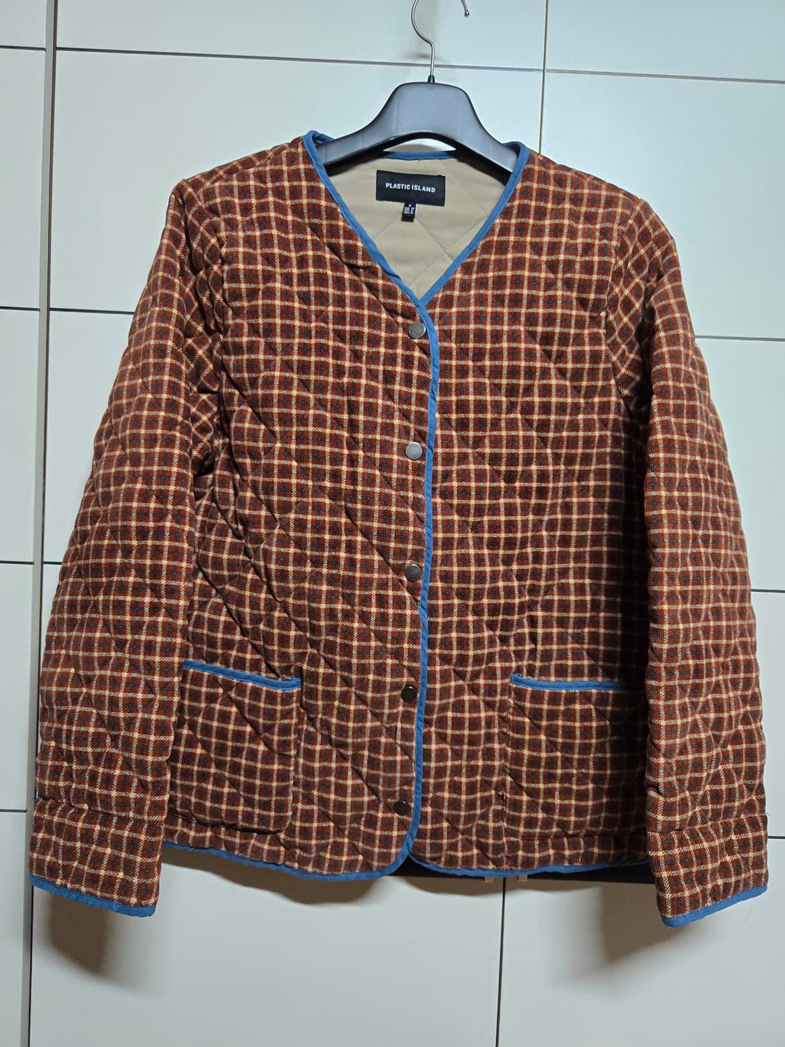 플라스틱아일랜드 누빔 퀼팅 자켓 상품이미지1