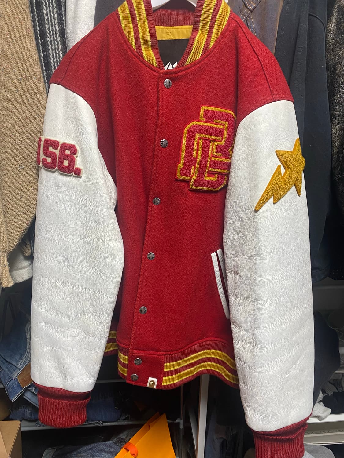 베이프 200개한정판 바시티자켓 상품이미지1