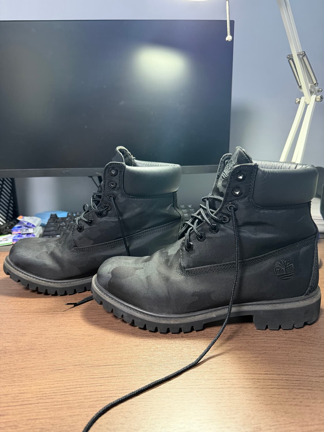 팀버랜드 프리미엄 6인치 자카드 블랙 카모 부츠 270 상품이미지2