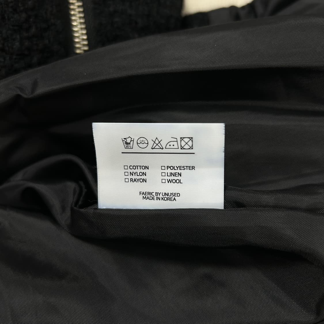 언유즈드랩 투웨이 트위드자켓(F) 상품이미지4