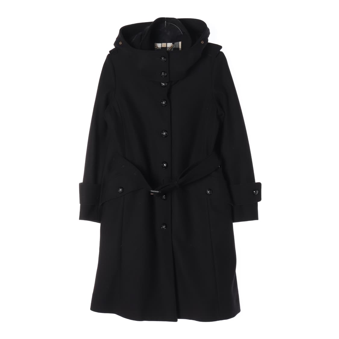 버버리 천연모피 울 블렌드 싱글 롱 코트 상품이미지1