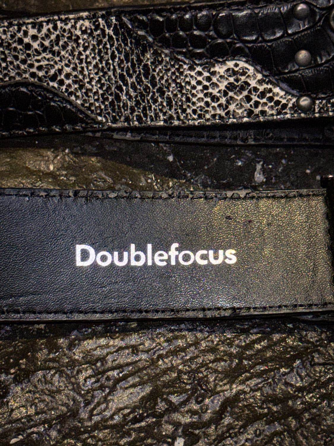 Doublefocus – Leather patchwork belt 상품이미지8