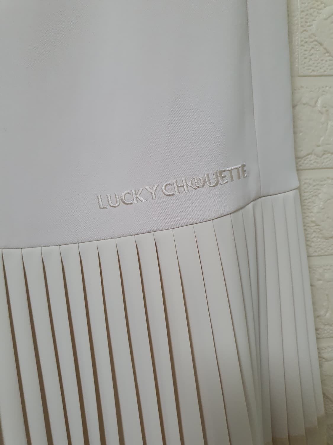 럭키슈에뜨 LUCKY CHOUETTE 레이어드 플리츠 원피스 사이즈 36 상품이미지4