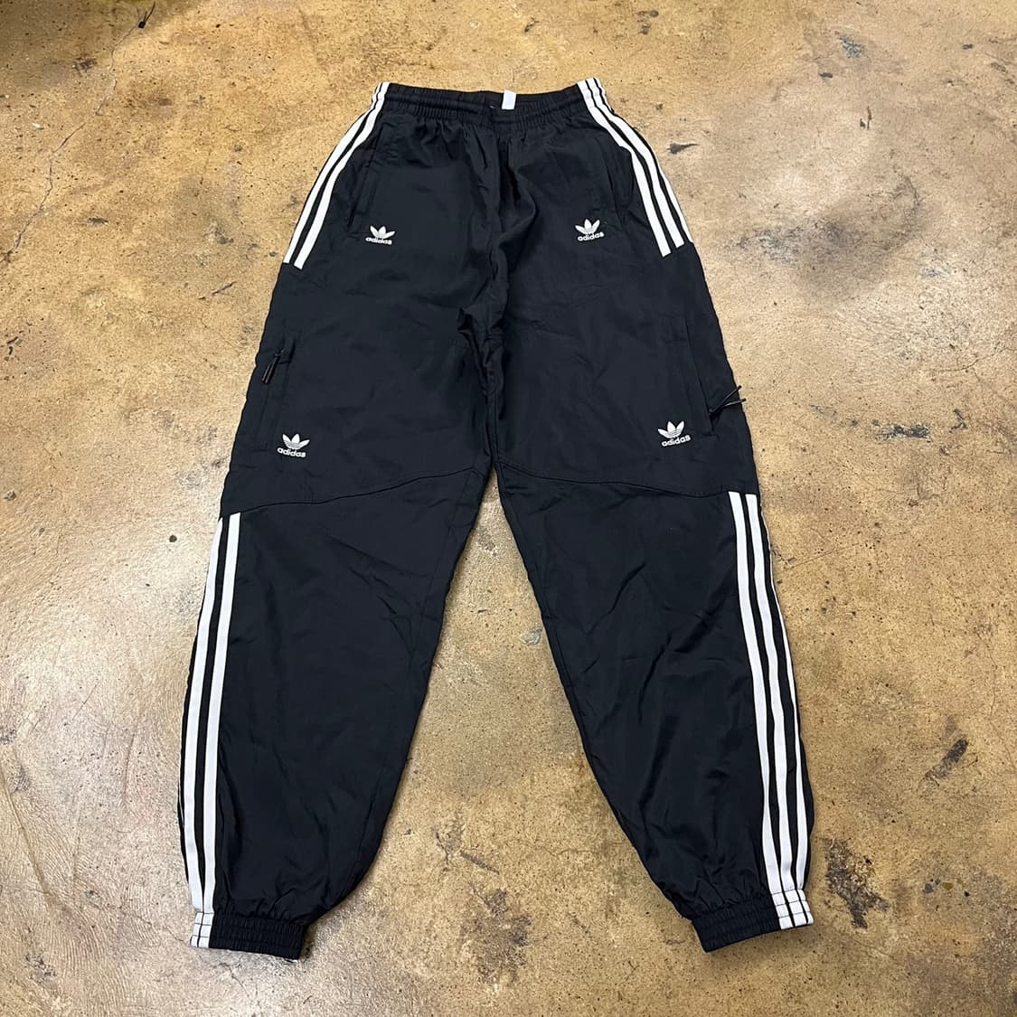 [정품/S] 아디다스 삼선 트레이닝 바지 블랙 b14 상품이미지2
