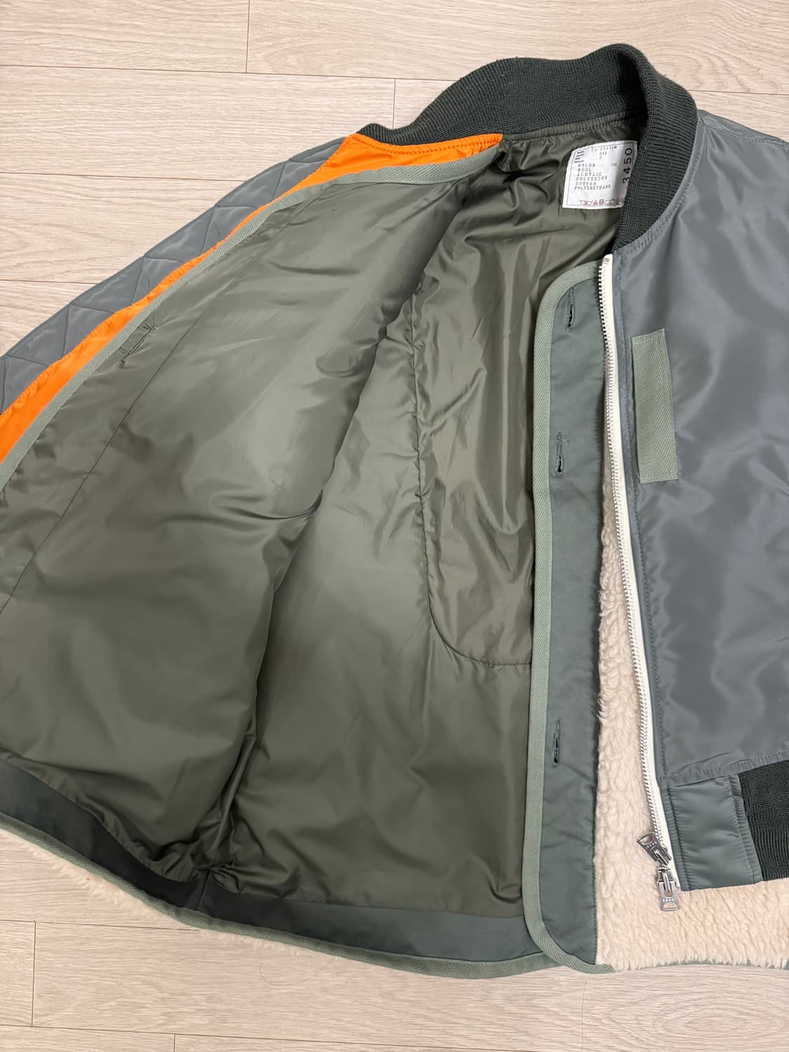 사카이 시어링 카키 봄버 자켓 (2) 상품이미지3