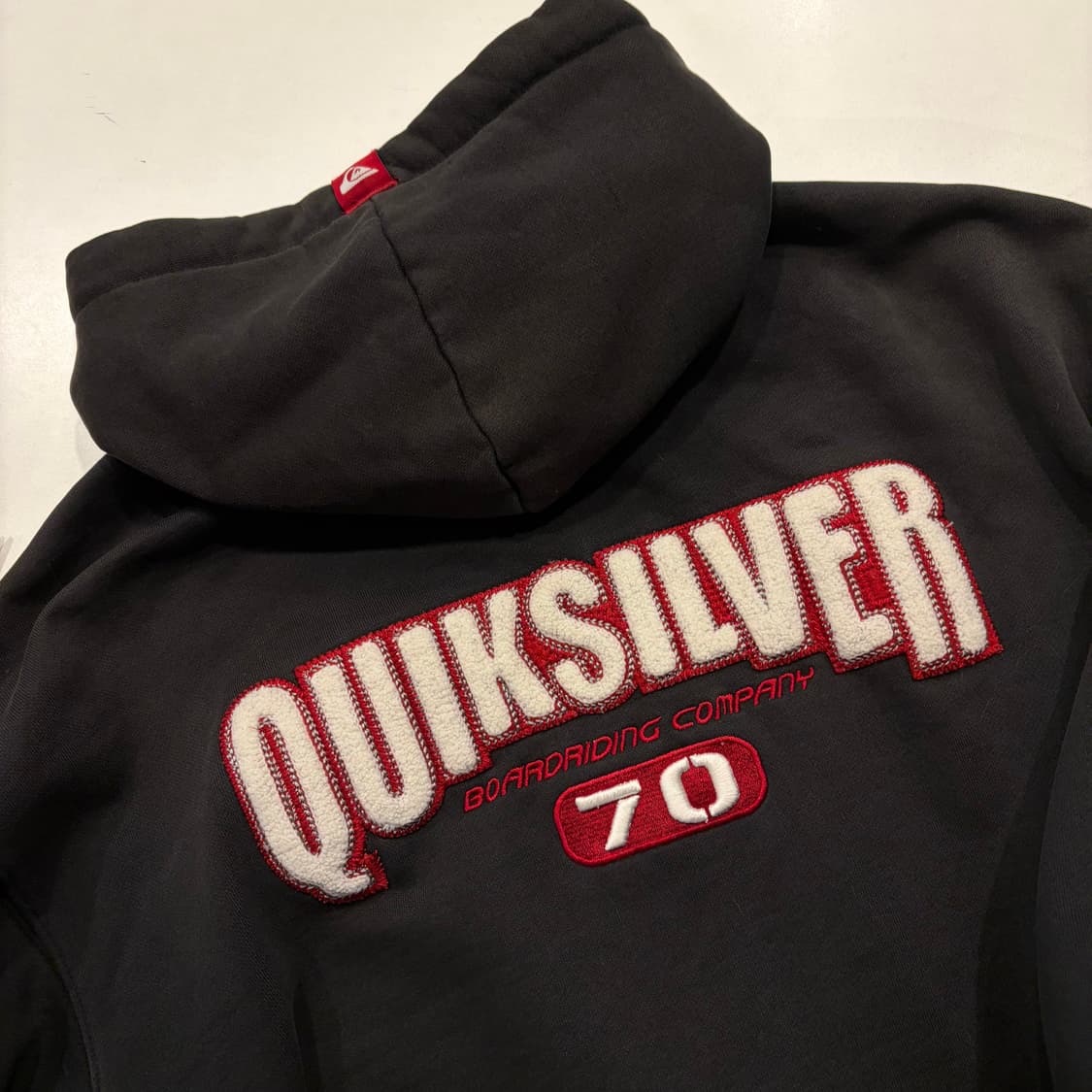 [XL] 90s 퀵실버 빈티지 빅로고 블랙 후드집업 D597 상품이미지7