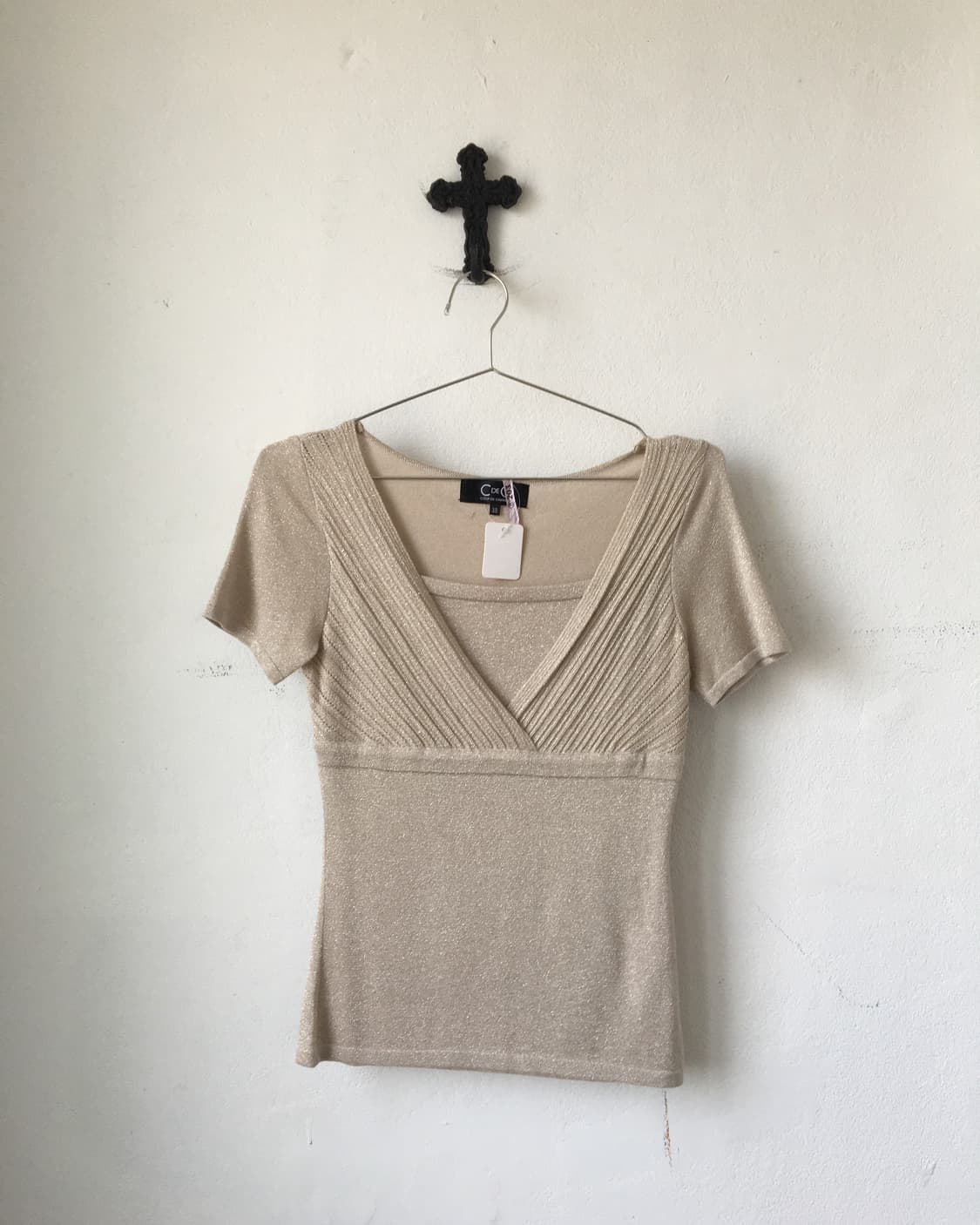 Glitter ribbed top 상품이미지2