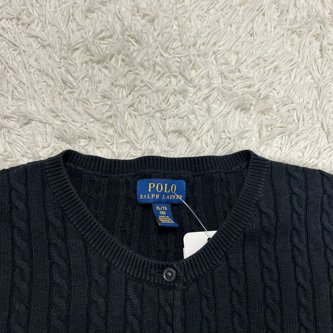 Polo Ralph Lauren Black Knit Cardigan 상품이미지6